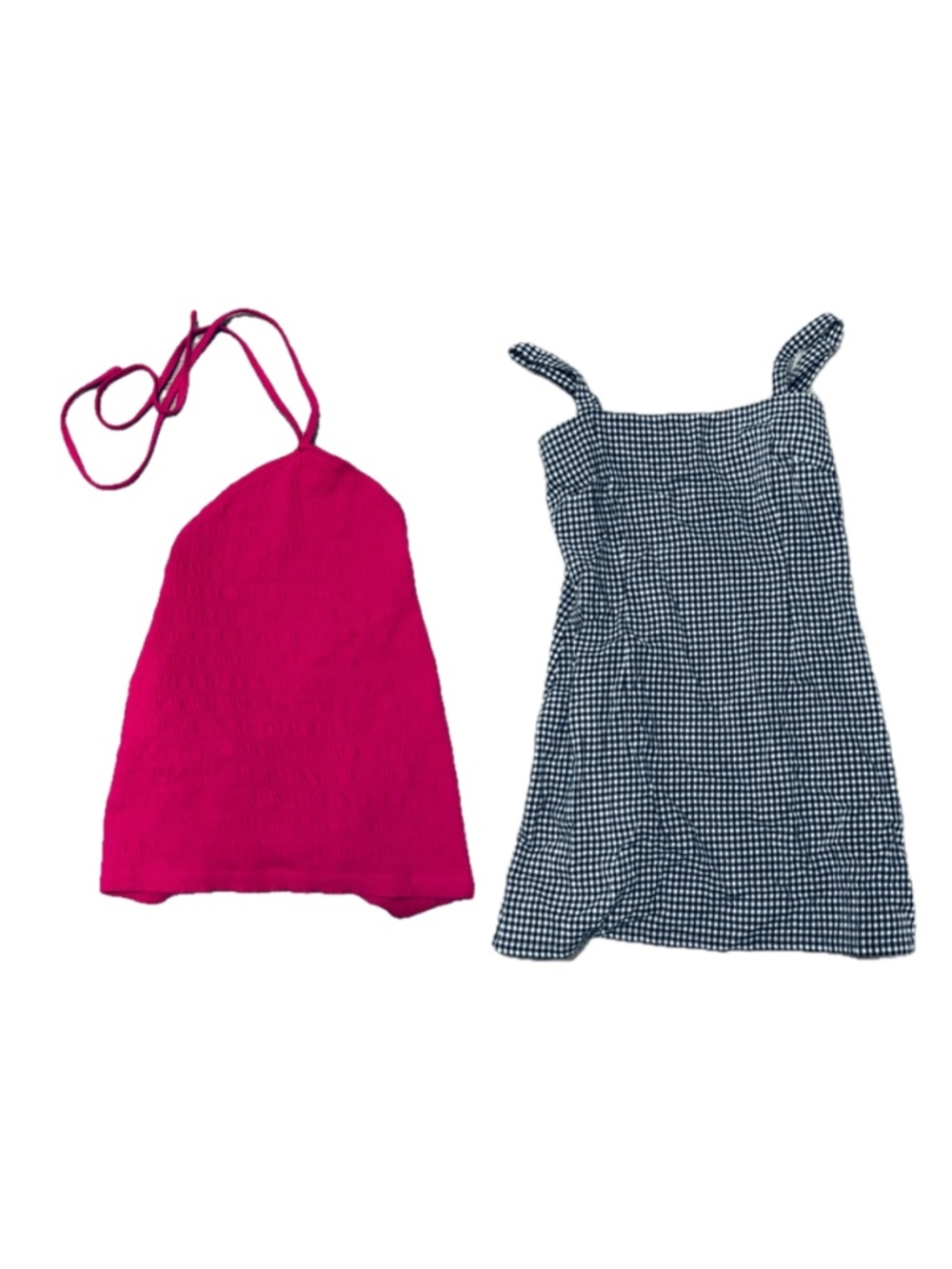 SUPER CUTE Size M Gianni Bini Gingham Dress + Tank Top